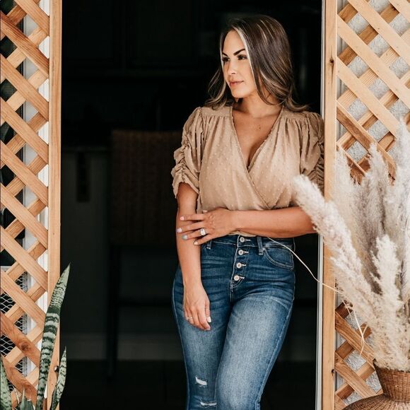 Tops - Taupe Bodysuit